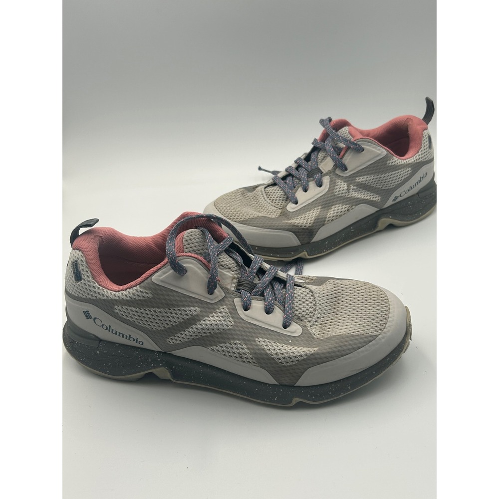 Columbia Vitesse Grey Pink Hiking Shoes Womens 8.5 Athletic Sneakers BL0077-063